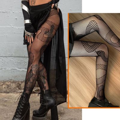 Women Sexy Black Lace Stockings Fishnet Mesh Stockings Socks Tights Pantyhose